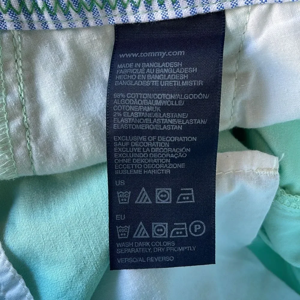 Tommy Hilfiger Mint Green Cropped Pants Size 8
